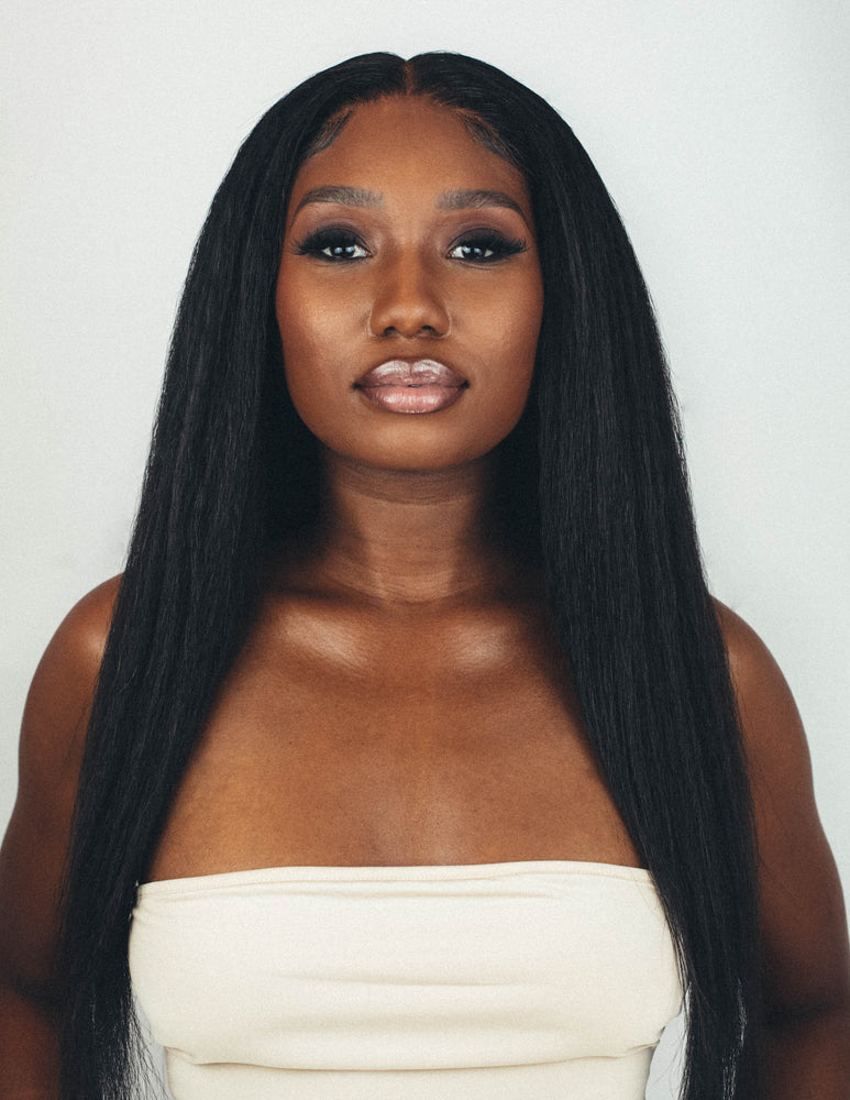 
            
                Load image into Gallery viewer, Nubian Straight Wig - (Raw Kinky Straight)
            
        