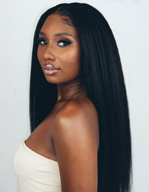 
            
                Load image into Gallery viewer, Nubian Straight Wig - (Raw Kinky Straight)
            
        